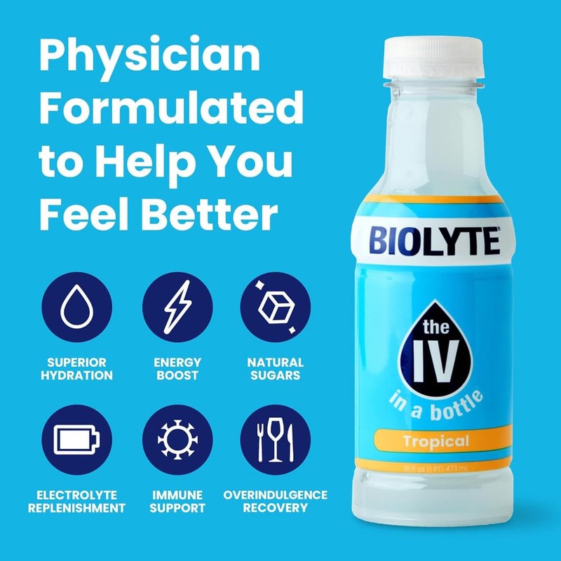BIOLYTE Electrolyte Drink - IV in a Bottle Electrolyte Drink
