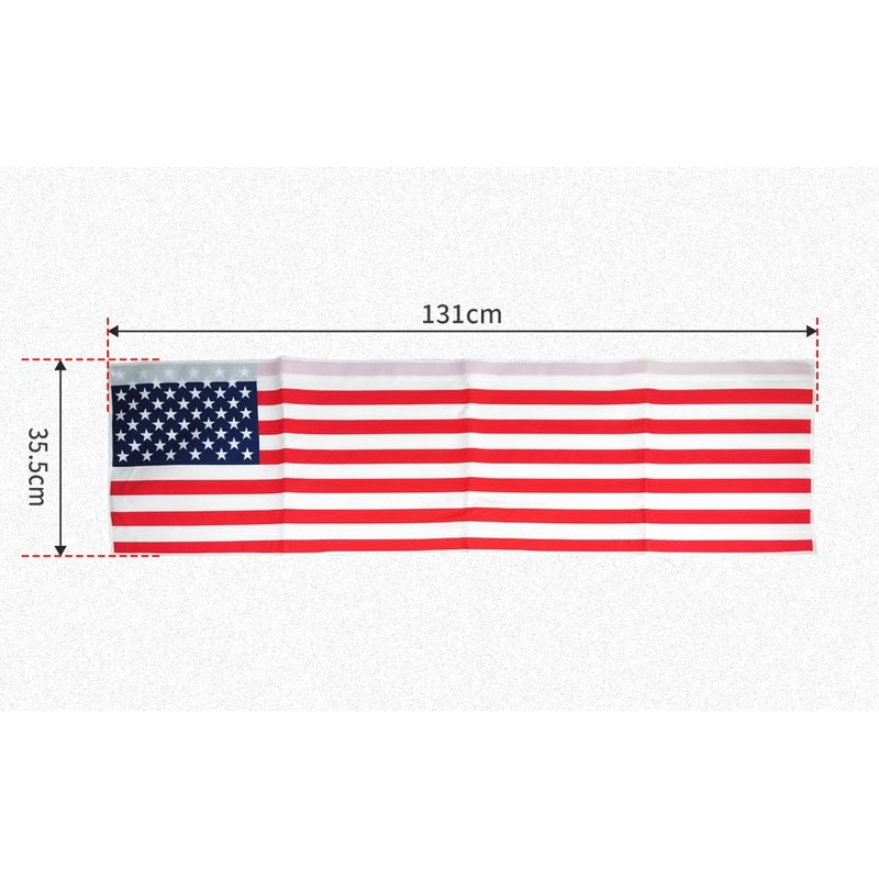 52 Inch Universal LED Light Bar Silencer Cover, American Flag