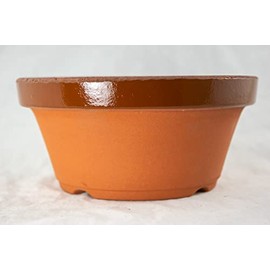 Japanese Tokoname Bonsai Training Pot, Cactus & Succulent Planter with Mesh - 8" to 14.5" (8.75"x 8.75"x 4")