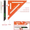 Beslands 7 inch Rafter Square with Level, Aluminum Metal Triangle