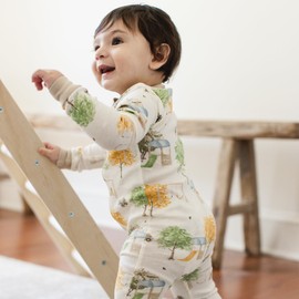 Burt's Bees Baby Boys Pajamas, One-Piece Footless Sleeper PJs, Non-Slip Snug Fit for Infants 12, 18, and 24 Months