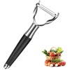 ANMIOU Serrated Fruit and Vegetable Peeler, Stainless Steel Blade, Ergonomic