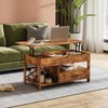 WLIVE Coffee Table, 39" Lift Top Coffee Table with Hidden