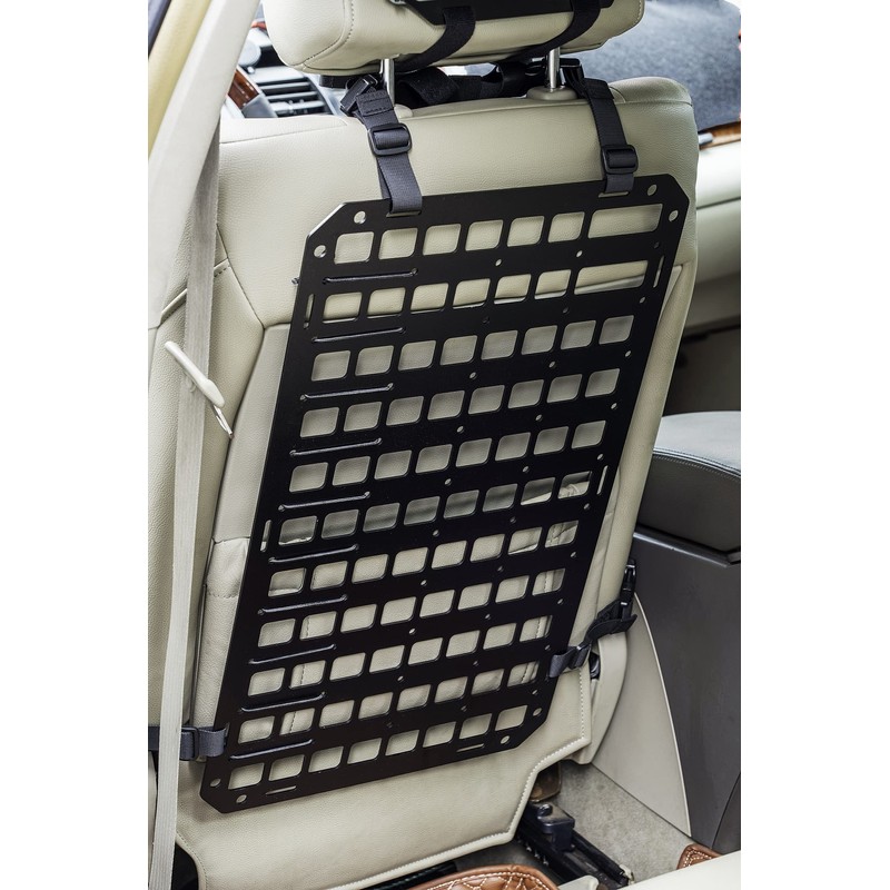 TACNEX Rigid MOLLE Panel for Vehicle Seat Back Organizer Aluminum