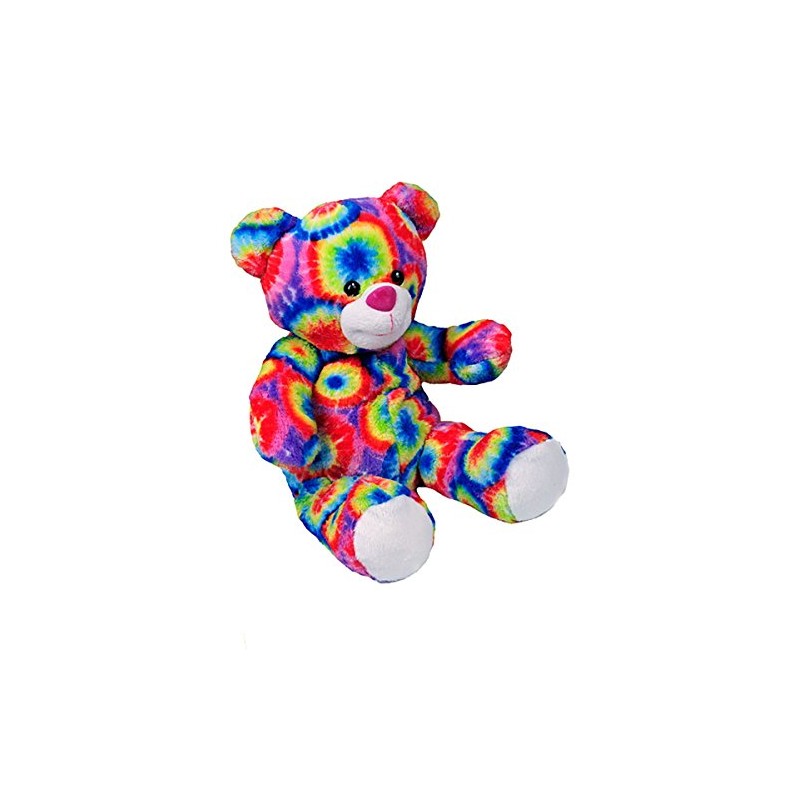 Cuddly Soft 16 inch Stuffed Tie Dye Teddy Bear -