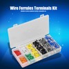 1000Pcs Wire Ferrules Terminals Kit Brass PP Ferrules Crimping Kits