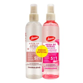 Jaloma  Duo Pack Agua de Rosas 250 ml y Agua de Arroz 250 ml                                                                                          