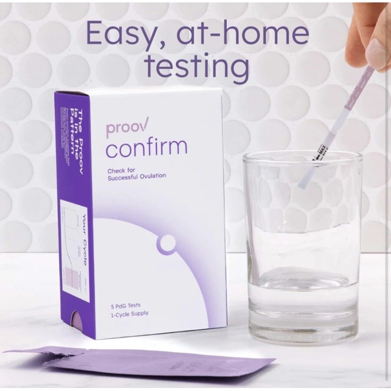 Proov Confirm Check For Successful Ovulation - 5 PdG Tests