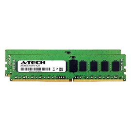 A-Tech 32GB Kit (2 x 16GB) for Intel Xeon E5-2620V3 - DDR4 PC4-21300 2666Mhz ECC Registered RDIMM 1rx4 - Server Memory Ram (AT360676SRV-X2R3)