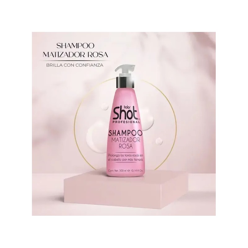 Shampoo Matizador Rosa Efectos Tonos Rosas Color Fantasía