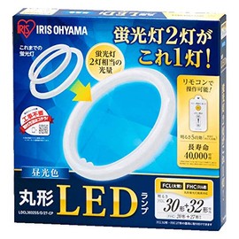 Iris Ohyama LDCL3032SS/D/27-CP Round LED Lamp