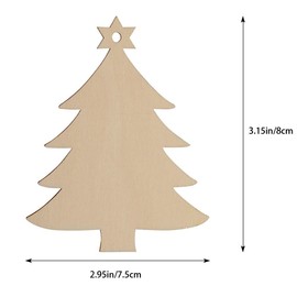 Lifreer Christmas Decorations, 30PCS Wooden Christmas Hanging Ornaments Christmas Tree Pendants with 30 PCS Twines for Christmas, DIY Crafts