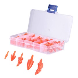 EXCEART 1 Box Snowman Craft Nose DIY Handmade Mixed Patterns Orange Carrot Nose Doll Nose Replacement Christmas Party Favours for Children