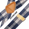 AYOSUSH Suspenders Men Hook Navy Blue Adjustable Elastic Business Wedding