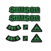 Transparent Simson S51B Sticker IFA Electronic Tank Side Cover Dark
