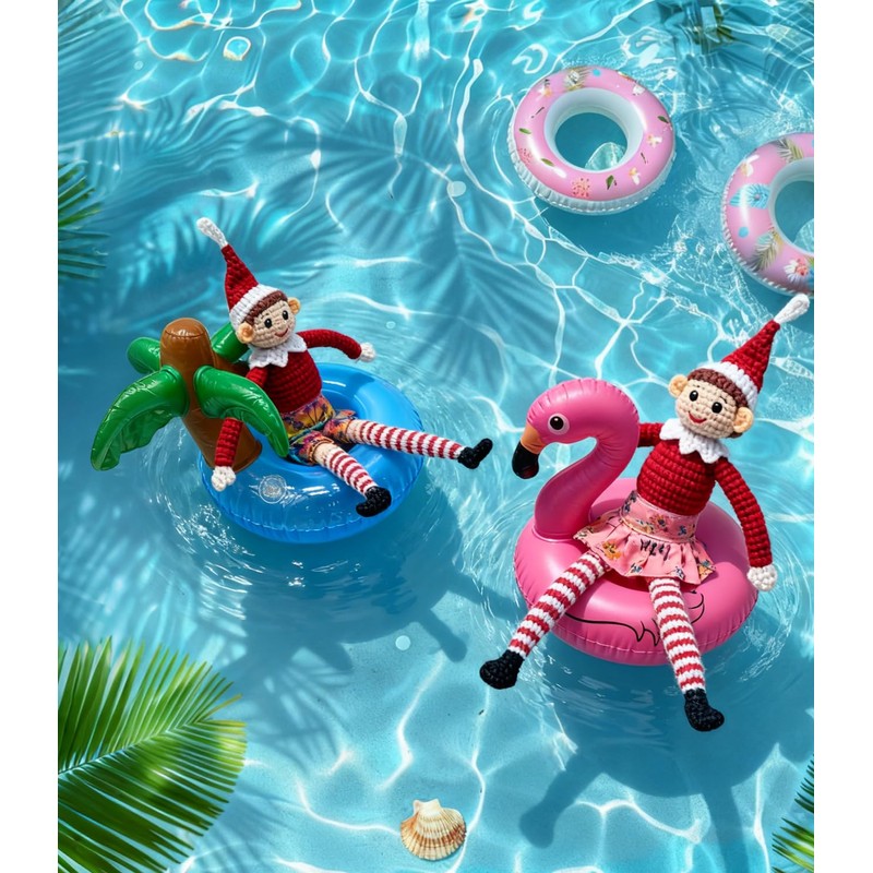 Christmas Elf Doll Ideas Beach Props Set Elf Clothes Accessories