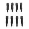 SBC Valve Cover Bolt Kit - 8pcs Black Powder Coated