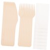PACKOVE 12Sets Disposable Dinnerware Kit Lightweight Fork Spoon and Cutter