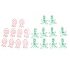 100pcs Paper Clips Portable Mini Electroplating Green Tree Pink Strawberry