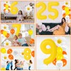 VUCDXOP 13pcs Yellow 5th Birthday Balloons Set - Large Foil