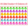 Maliweg 54-Pack Mini Ducks, Mini Colorful Rubber Duckies Bath Toy