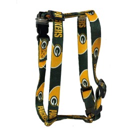 Rico Green Bay Football Packers Extra Small XS 5/8 Inch Wide Adjustable Dog Harness 8" - 14"