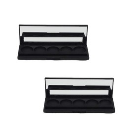 Lurrose - Paleta vacía magnética para sombra de ojos con caja vacía magnética para cosméticos y maquillaje en polvo, 2 unidades de 26 mm