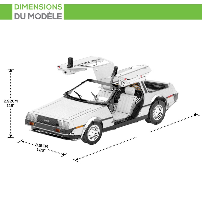Metal Earth Delorean 3D Laser Cut Miniature Car Model Kit