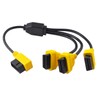 OLLGEN 1.6ft/50cm OBD2 Splitter Cable,3 Way OBD-II Extension Cable,Full 16