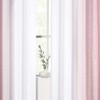 Geomoroccan Ombre Full Blackout Curtains 63 Inches Length, Pink and