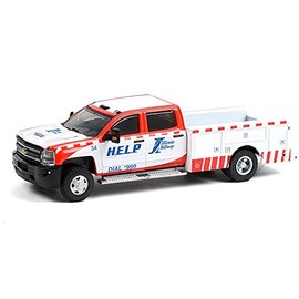 Greenlight 46070-D Dually Drivers Series 7 - Chevy Silverado 3500 Dually Service Bed - Illinois Tollway 1:64 Scale