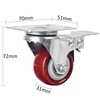 Finnhomy Caster Wheels Set of 4 with Brake 2 Inch