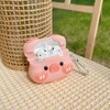 TOU-BEGUIN Cute Shy Bowknot Pig Animals Design Wireless Earphone Case