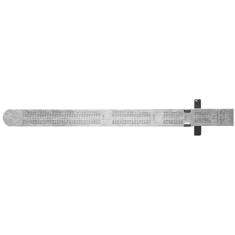 General Tools 300/1 6-Inch Flex Precision Stainless Steel Ruler, Chrome