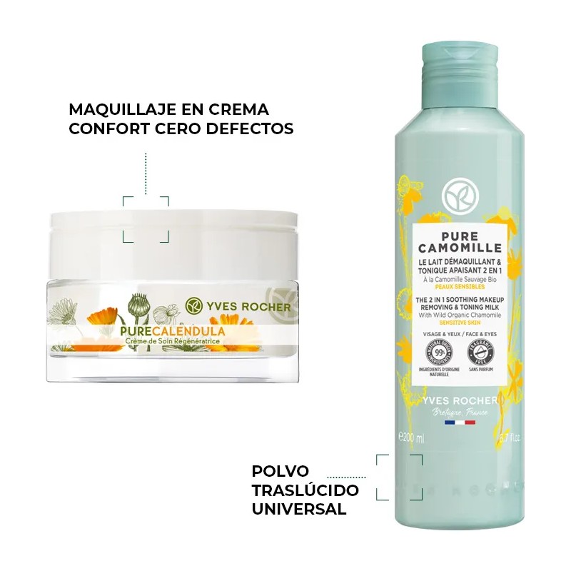 Yves Rocher Kit De Cuidado Facial Para Piel Sensible