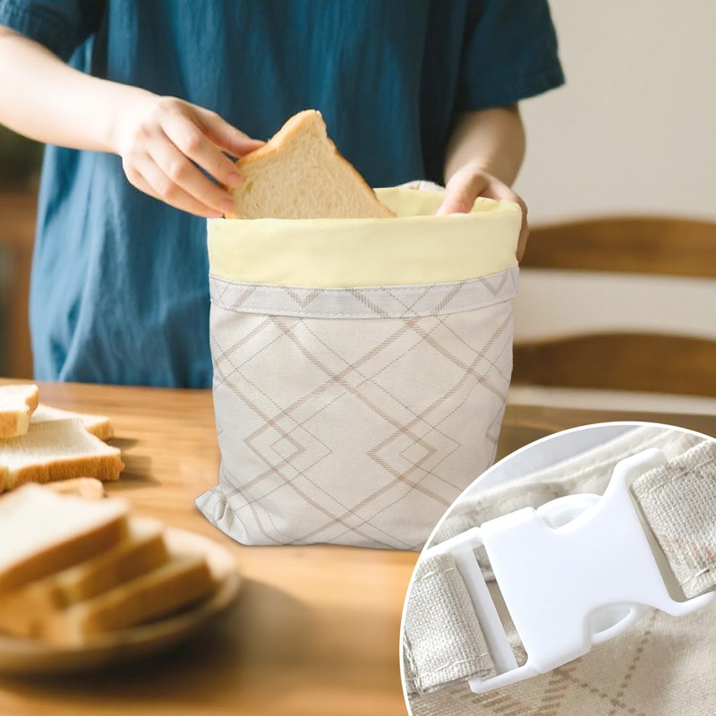 Reusable Beeswax Bread Bags for Sourdough -Extra Large Natural Beeswax