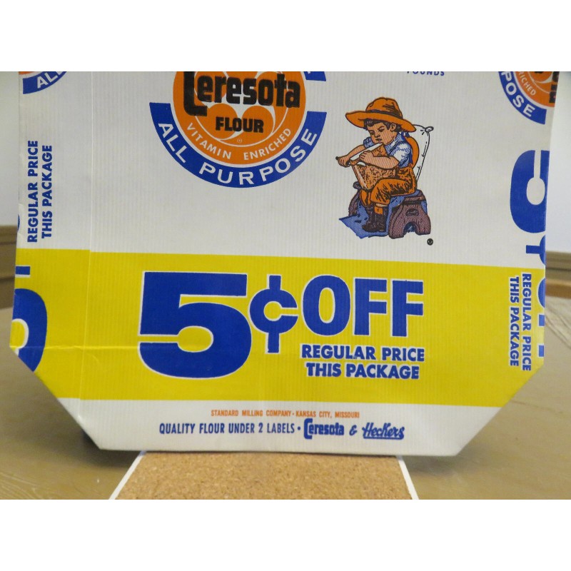 CERESOTA FLOUR BAG (Standard Milling Company, Kansas City, MO)---New Old