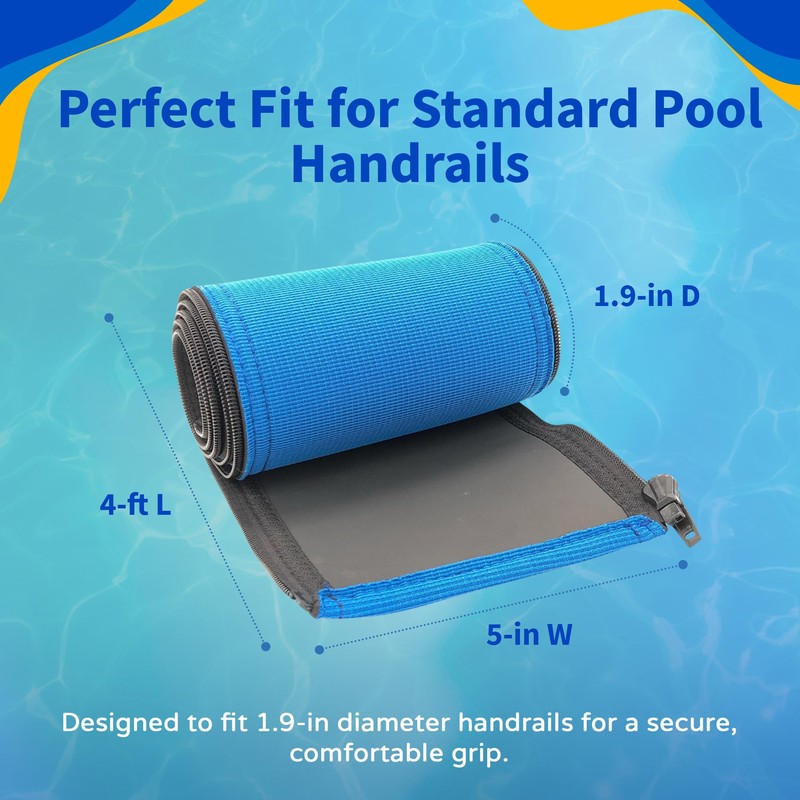 Blue Wave NE1251 Blue Grip for Pool Handrails, 4-Feet (Sold