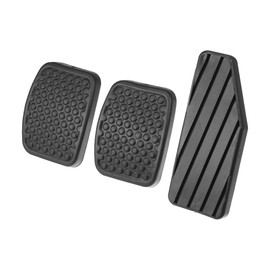 X AUTOHAUX Clutch Brake Pedal Cover Gas Pedal Pad Fit for Suzuki - 3 Pcs Black