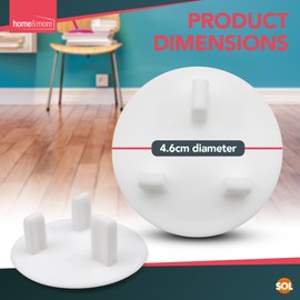 SOL 20pk Plug Electric Socket Covers UK Child Safety Plug Socket Covers Plug Covers for Sockets Baby Safety Plug Covers Socket Protector Cover Child Proof Plug Socket Covers UK Plug Protector Cover