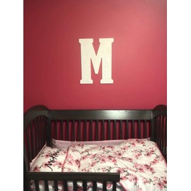 UNFINISHEDWOODCO 23-Inch Vintage Wood Letter Q - Single Initial Wall Decor Monogram & Door Hanger Alphabet Wooden Decorative Letters for Baby Room