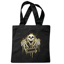 'Shoulder bag "Biker T-Shirt – Gothic – Motorcycle Skull Shirt – Motorrad Rocker Motifs – Chopper Custom Bike Route 66 Motorcycle Club MC Kutte – Shopping Bag School Bags Turnbeu