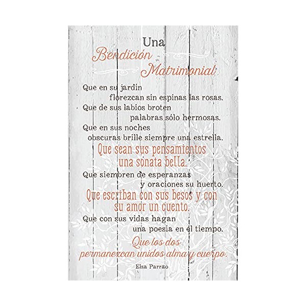 Dexsa UNA Bendición Matrimonial - Marriage - Inspirational Saying in