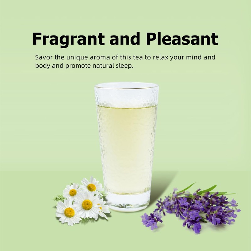 HANFANGLING Camomile and Lavender Tea,2Pcs, Herbal Tea,Helps to Relax,Reduces Anxiety,Improves