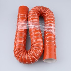 AC PERFORMANCE 3" ID Silicone Flexible Brake Cooling Air Ducting Induction Intake Pipe Hose with Cuff, Length 1 Meter (3.3 Feet)