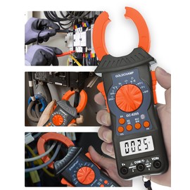 Stromzangenmessgerät GC-6205 6000 Zähler Echteffektivwert-strommesszangemit Hintergrundbeleuchtung zur Messung von AC/DC Spannung/Strom, Widerstand, Kapazität, Temperatur, Frequenz, Einschaltstrom