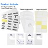 DiriUK 20 Pack Large Closet Clothing Wardrobe Dividers, White Rectangular