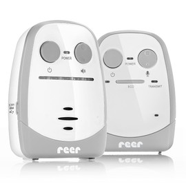 Reer Nova 50140 Baby Monitor from the Inventor of the Baby Monitor with Volume Control and Optical Noise Display 450 m Range White