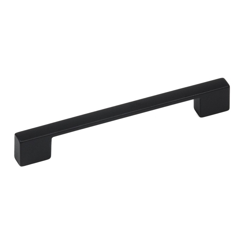 Decoranddecor Dimora Pull Handle D Shape Rectangular Profile Zinc (96mm