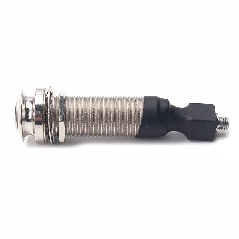 EXCEART End Pin Output Jack Guitar Stereo End Pin Brass